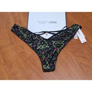 NWT‎ Victoria's Secret Very Sexy Strappy-Back Charm High-Leg Thong Panty Size M